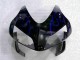 Preto & Azul Chama Carenagem Moto CBR 600RR 03-04