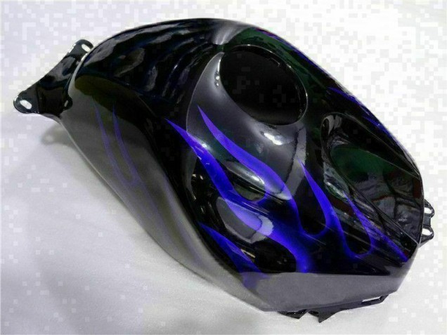 Preto & Azul Chama Carenagem Moto CBR 600RR 03-04