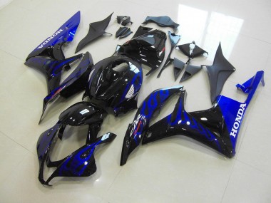 Preto Azul Chama Carenagem Moto CBR 600RR 07-08