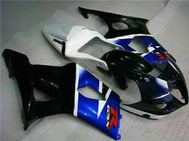 Preto Azul Kit Completo Carenagem Moto GSXR 1000 K3 03-04 Preto Azul Kit Completo Carenagem Moto GSXR 1000 K3 03-04