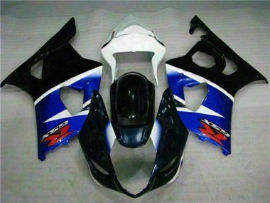 Preto Azul Kit Completo Carenagem Moto GSXR 1000 K3 03-04