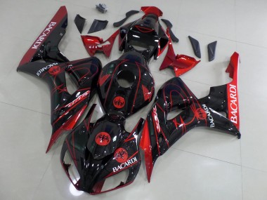 Preto Bacardi Carenagem Moto CBR 1000RR 06-07
