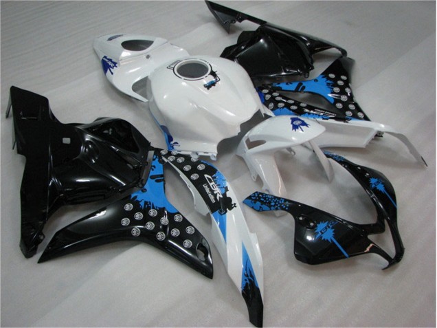 Preto Branco Azul Carenagem Moto CBR 600RR 13-21 Preto Branco Azul Carenagem Moto CBR 600RR 13-21
