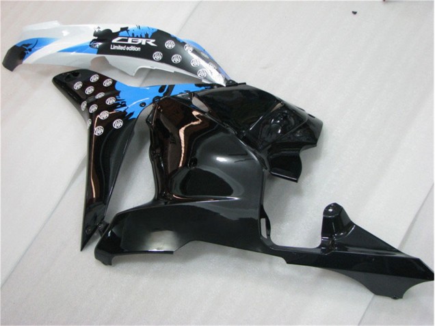 Preto Branco Azul Carenagem Moto CBR 600RR 13-21 Preto Branco Azul Carenagem Moto CBR 600RR 13-21