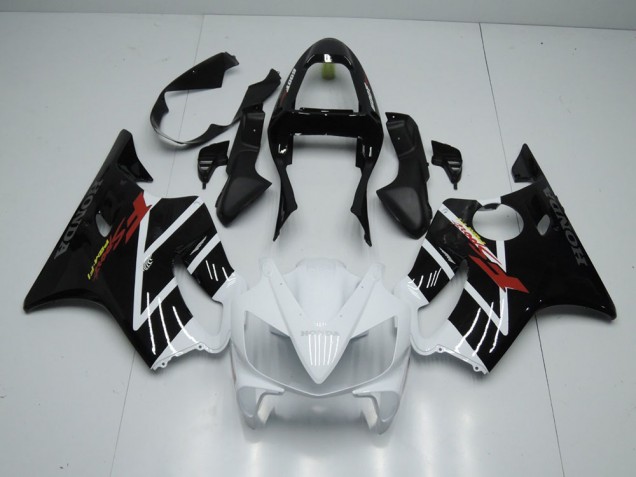 Preto Branco Carenagem Moto CBR 600 F4i 01-03 Preto Branco Carenagem Moto CBR 600 F4i 01-03