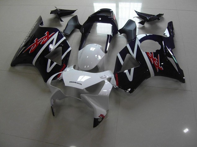 Preto Branco Carenagem Moto CBR 900RR 954 02-03