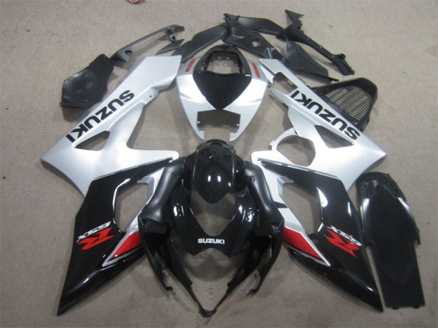 Preto Branco Carenagem Moto GSXR 1000 K5 05-06