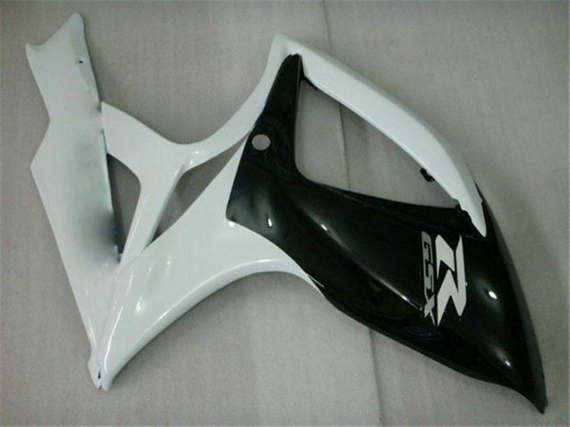 Preto Branco Carenagem Moto GSXR 600 / 750 K6 06-07