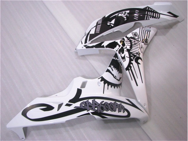 Preto Branco Carroçaria Moto CBR 600RR 07-08