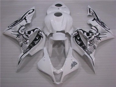 Preto Branco Carroçaria Moto CBR 600RR 07-08