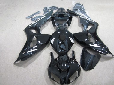 Preto Branco Decalque Carenagem Moto CBR 1000RR 06-07