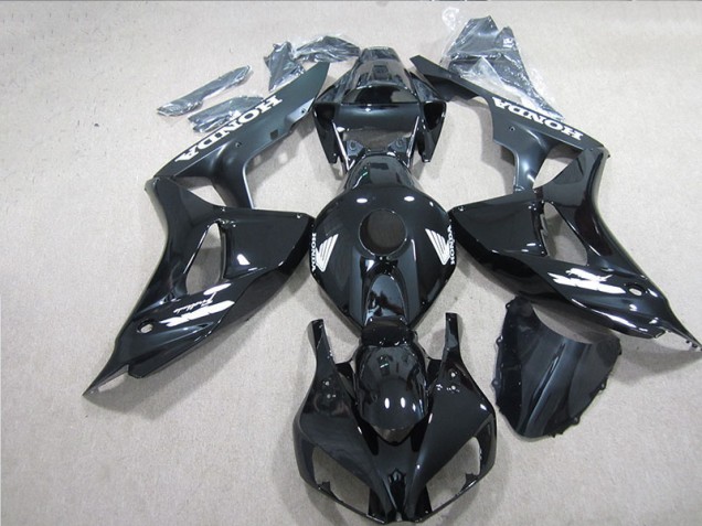 Preto Branco Decalque Carenagem Moto CBR 1000RR 06-07