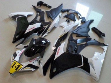 Preto Branco Denso Rizoma 14 Carenagem Moto CBR 500RR 13-15