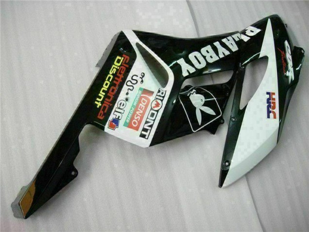Preto Branco Kit Carenagem Moto CBR 1000RR 04-05