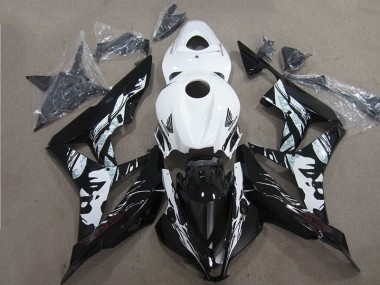 Preto Branco Kit Completo Carenagem Moto CBR 600RR 07-08