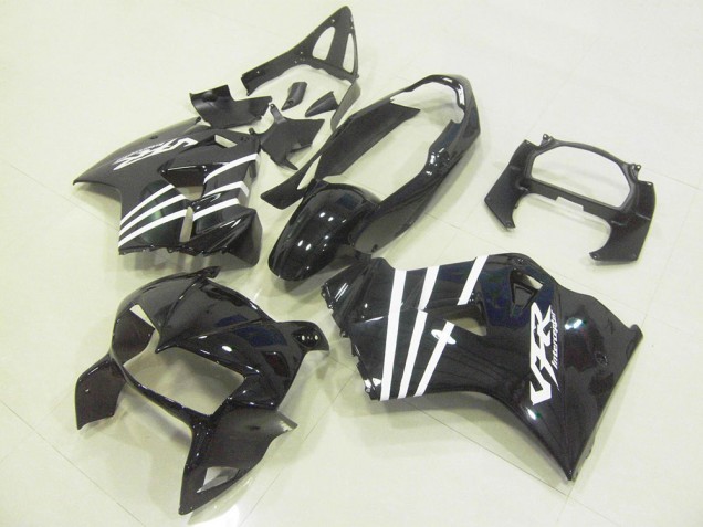 Preto Branco Listra Carenagem Moto VFR 800 98-01