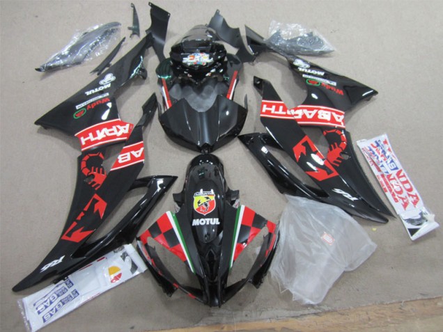 Preto Branco Motul Carenagem Moto R6 08-16