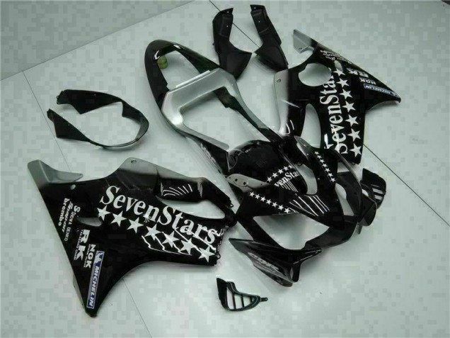 Preto Branco SevenStarss Carenagem Moto CBR 600 F4i 01-03