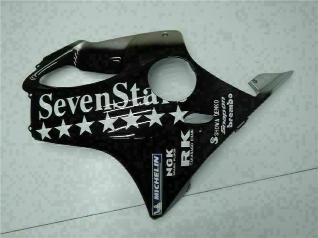 Preto Branco SevenStarss Carenagem Moto CBR 600 F4i 01-03