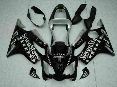 Preto Branco SevenStarss Carenagem Moto CBR 600 F4i 01-03