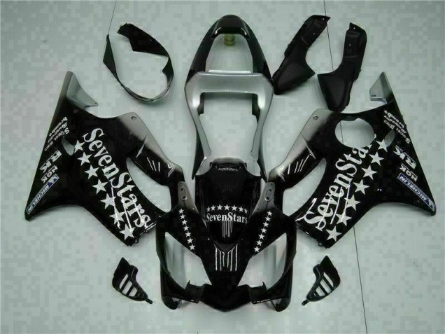 Preto Branco SevenStarss Carenagem Moto CBR 600 F4i 01-03