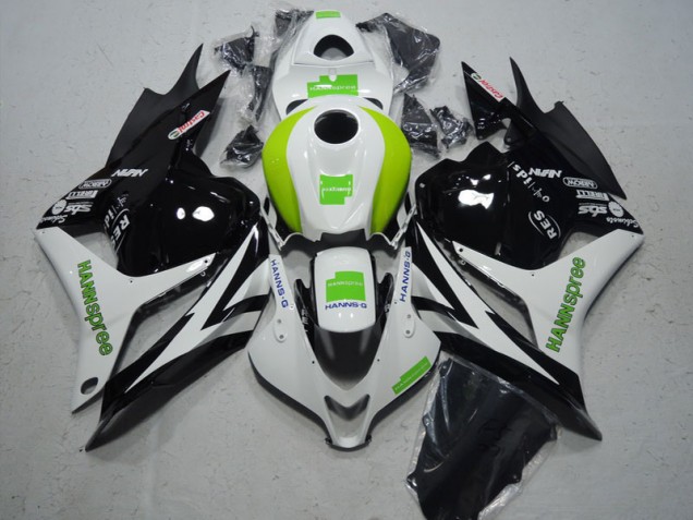 Preto Branco Verde Hannspree Abs Kits Carenagem Moto CBR 600RR 09-12