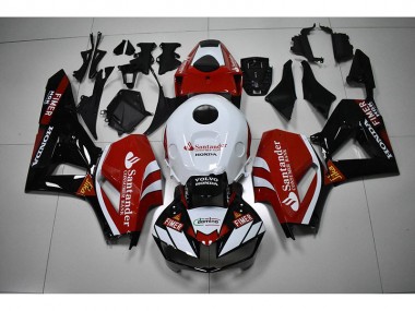 Preto Branco Vermelho Santander Carenagem Moto CBR 1000RR 12-16