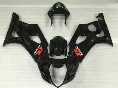 Preto Brilhante Abs Carenagem Moto GSXR 1000 K3 03-04