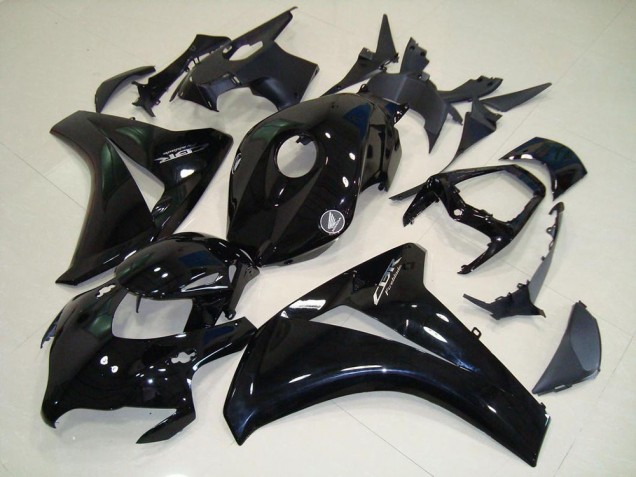 Preto Brilhante Chrome Decalques Carenagem Moto CBR 1000RR 08-11
