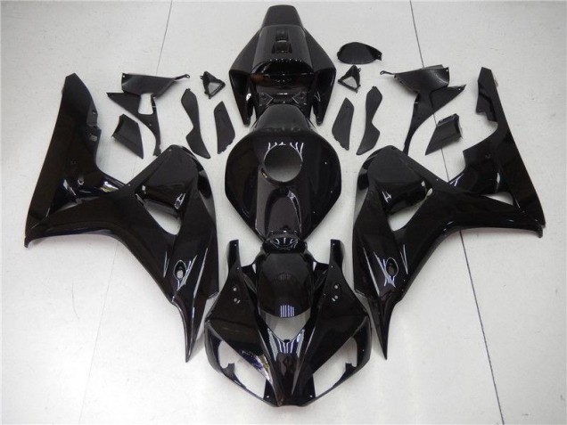 Preto Brilhante Kit Carenagem Moto CBR 1000RR 06-07