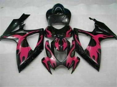 Preto Carroçaria Moto GSXR 600 / 750 K6 06-07