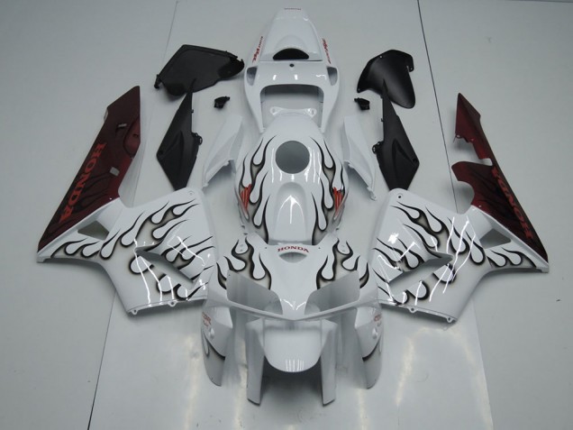 Preto Chama Carenagem Moto CBR 600RR 05-06 Preto Chama Carenagem Moto CBR 600RR 05-06