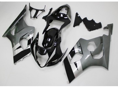 Preto Cinzento Carenagem Moto GSXR 1000 K3 03-04