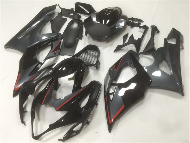 Preto Cinzento Carenagem Moto GSXR 1000 K5 05-06