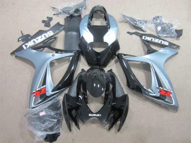 Preto Cinzento Carenagem Moto GSXR 600 K6 06-07 Preto Cinzento Carenagem Moto GSXR 600 K6 06-07
