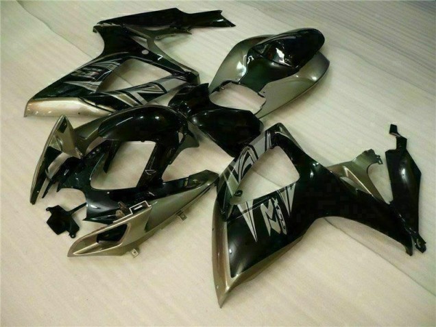 Preto Cinzento Kit Carenagem Moto GSXR 600 / 750 K6 06-07