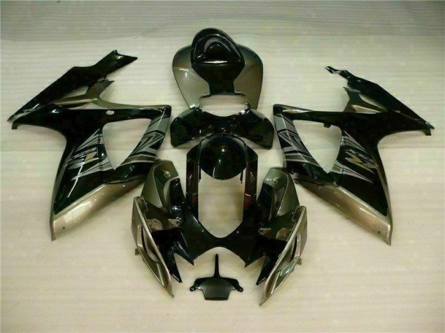 Preto Cinzento Kit Carenagem Moto GSXR 600 / 750 K6 06-07