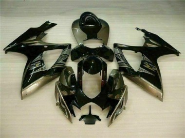 Preto Cinzento Kits Carenagem Moto GSXR 600 / 750 K6 06-07