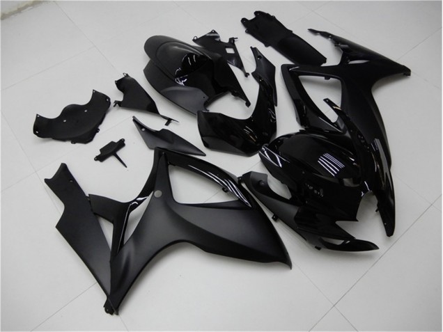 Preto Fosco Carenagem Moto GSXR 600 / 750 K6 06-07 Preto Fosco Carenagem Moto GSXR 600 / 750 K6 06-07