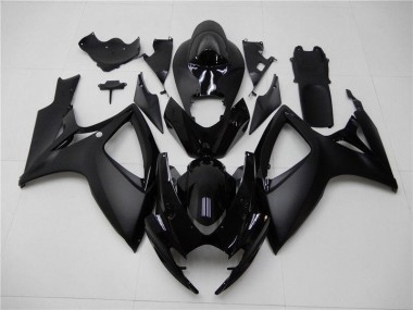 Preto Fosco Carenagem Moto GSXR 600 / 750 K6 06-07
