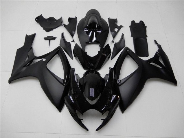 Preto Fosco Carenagem Moto GSXR 600 / 750 K6 06-07 Preto Fosco Carenagem Moto GSXR 600 / 750 K6 06-07