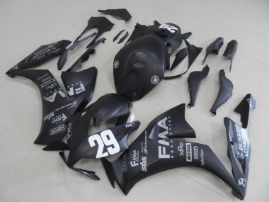 Preto Fosco Cinzento Decalques 29 Carenagem Moto CBR 1000RR 12-16