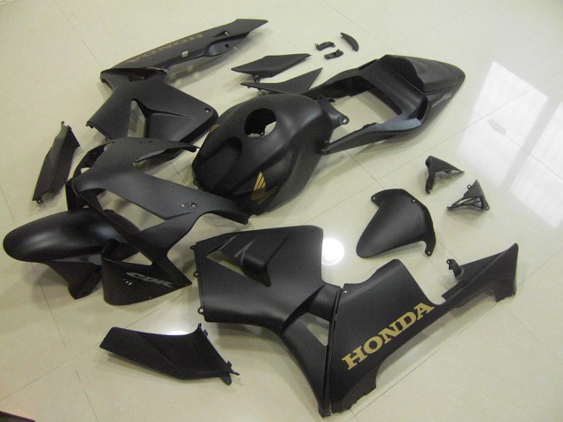 Preto Fosco Ouro Carenagem Moto CBR 600RR 03-04