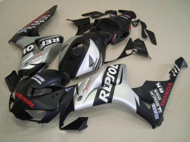 Preto Fosco Prata Repsol Kit Carenagem Moto CBR 1000RR 06-07