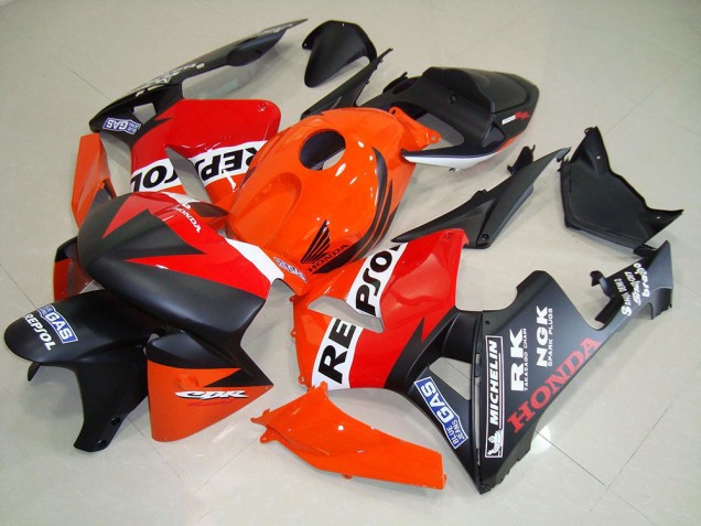 Preto Fosco Repsol Corrida Carenagem Moto CBR 600RR 05-06