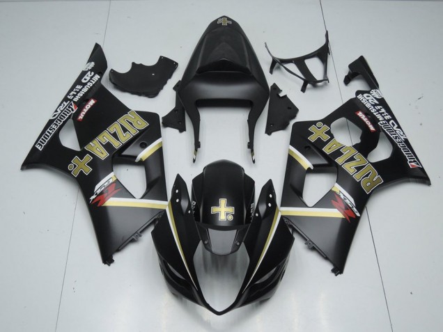 Preto Fosco Rizla Carenagem Moto GSXR 1000 K3 03-04 Preto Fosco Rizla Carenagem Moto GSXR 1000 K3 03-04