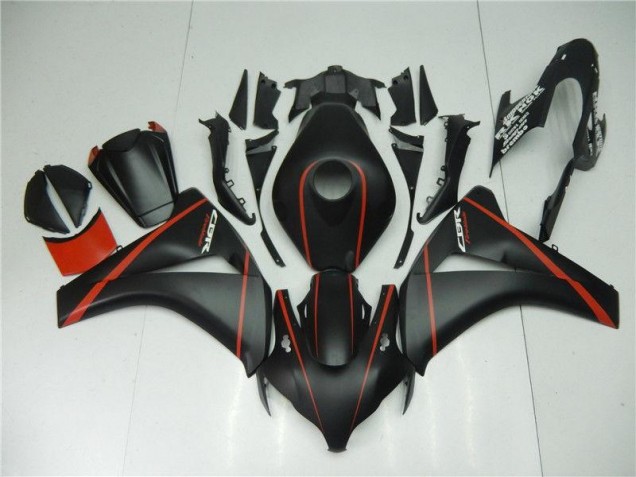 Preto Fosco Vermelho Carenagem Moto CBR 1000RR 08-11