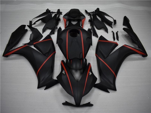Preto Fosco Vermelho Carenagem Moto CBR 1000RR 12-16