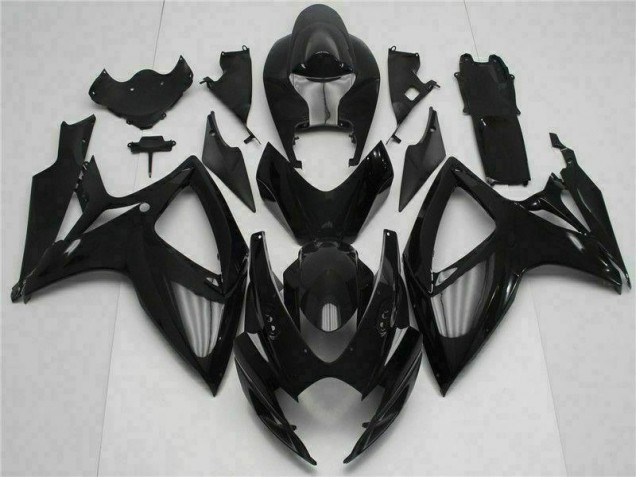 Preto Injeção Kit Carenagem GSXR 600 / 750 K6 06-07