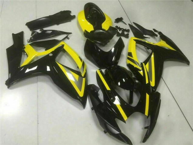 Preto Injeção Kits Carenagem Moto GSXR 600 / 750 K6 06-07